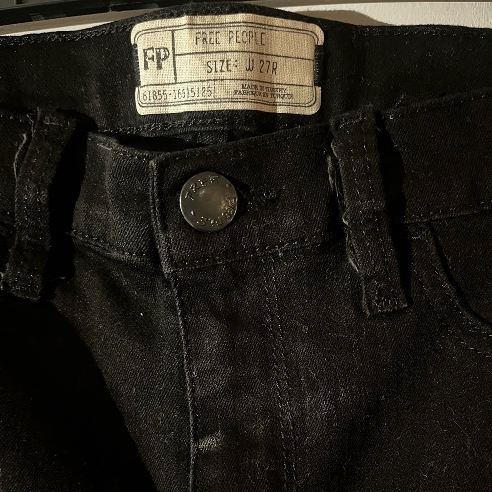 Free People black skinny jeans - Picture 2 of 3
